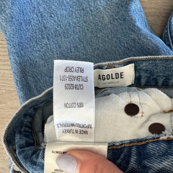 AGOLDE Riley High Rise Straight Crop - Picture 8 of 8